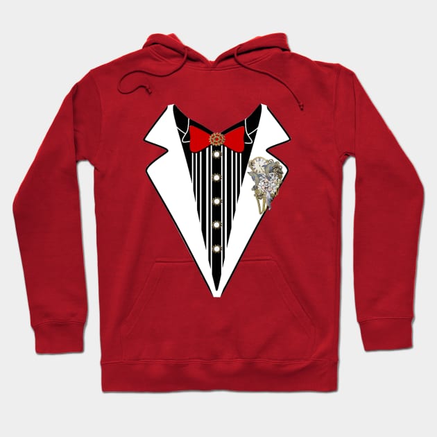 Tuxedo- Steampunk wedding Hoodie by Just Kidding by Nadine May